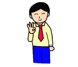 GO FOR IT BUSINESS MAN sticker #4368763