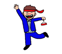 GO FOR IT BUSINESS MAN sticker #4368766