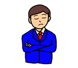 GO FOR IT BUSINESS MAN sticker #4368769