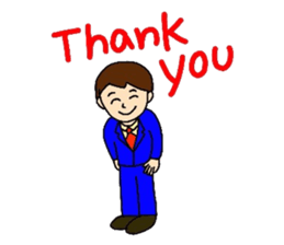 GO FOR IT BUSINESS MAN sticker #4368775