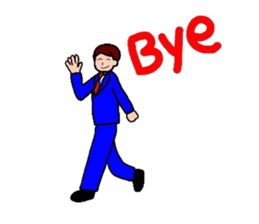 GO FOR IT BUSINESS MAN sticker #4368781