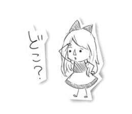 Alice in Sketch land sticker #4368904