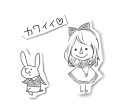 Alice in Sketch land sticker #4368906