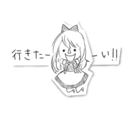 Alice in Sketch land sticker #4368913