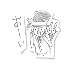 Alice in Sketch land sticker #4368915