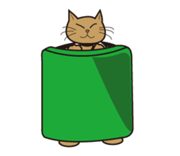 Karate neko"Gon" sticker #4369089