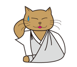 Karate neko"Gon" sticker #4369090