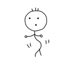 Stick man!!! sticker #4369270