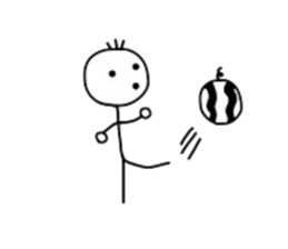 Stick man!!! sticker #4369274