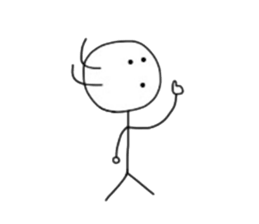 Stick man!!! sticker #4369278