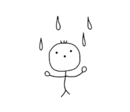 Stick man!!! sticker #4369279