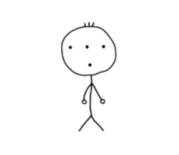 Stick man!!! sticker #4369287