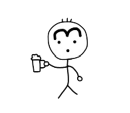 Stick man!!! sticker #4369289