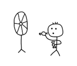 Stick man!!! sticker #4369292