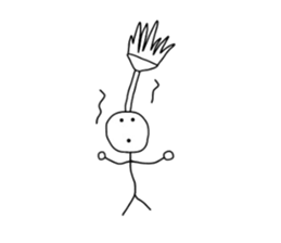 Stick man!!! sticker #4369301