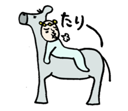 People who travel with three animals sticker #4370447