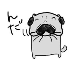 pug sticker  ver.fukushima sticker #4371353