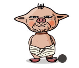 uncle pig sticker #4371810