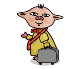 uncle pig sticker #4371814