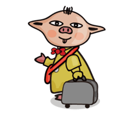 uncle pig sticker #4371814