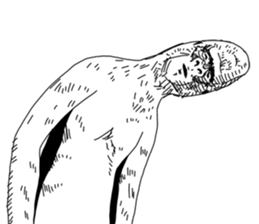 Slender gorilla sticker #4373213