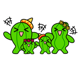 david family of the cactus sticker #4374904