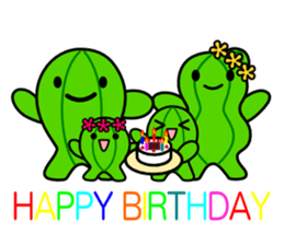 david family of the cactus sticker #4374934