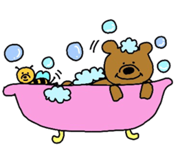 kumakuma and hacchi sticker #4374987