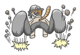 The cat which goes on a trip sticker #4375520