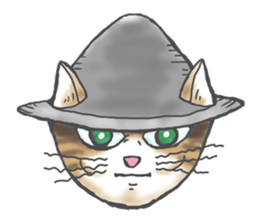 The cat which goes on a trip sticker #4375539