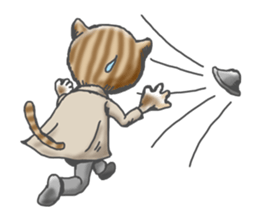 The cat which goes on a trip sticker #4375542