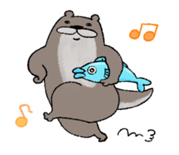 nojako's otter sticker #4376107