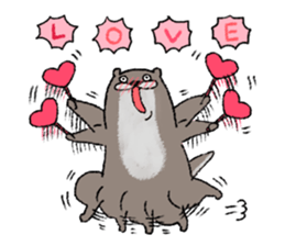 nojako's otter sticker #4376133