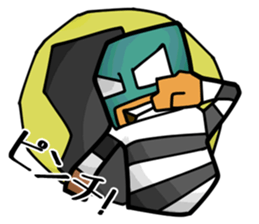 Masked Prisoner Sticker sticker #4376200