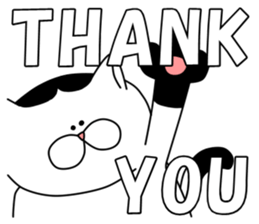 monochrome kitty sticker #4376228