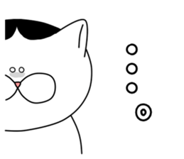 monochrome kitty sticker #4376236