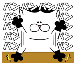 monochrome kitty sticker #4376246