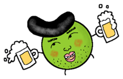 greegent pea MAMEZOU sticker #4376785