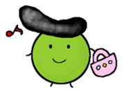 greegent pea MAMEZOU sticker #4376793