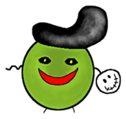 greegent pea MAMEZOU sticker #4376794