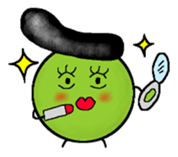 greegent pea MAMEZOU sticker #4376796