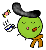 greegent pea MAMEZOU sticker #4376798