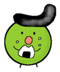 greegent pea MAMEZOU sticker #4376799