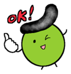 greegent pea MAMEZOU sticker #4376806