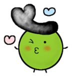 greegent pea MAMEZOU sticker #4376813