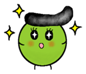 greegent pea MAMEZOU sticker #4376823