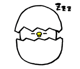 Piyokichi of chick sticker #4376906