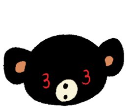 Black bear! sticker #4376951