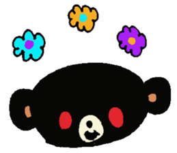Black bear! sticker #4376964