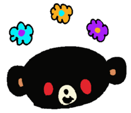 Black bear! sticker #4376964
